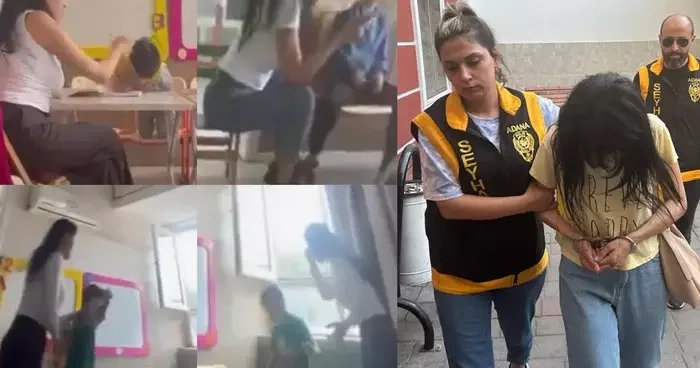 Öğretmenin otizmli çocukları dövdüğü anlar kamerada! Gözaltına alındı