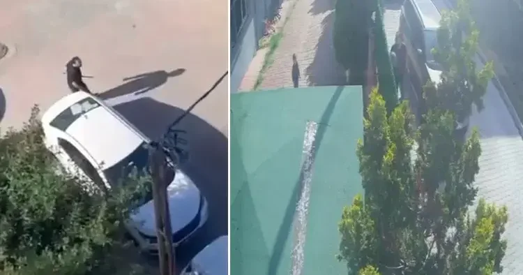 Büyükçekmece’de komşularına dehşeti yaşattı