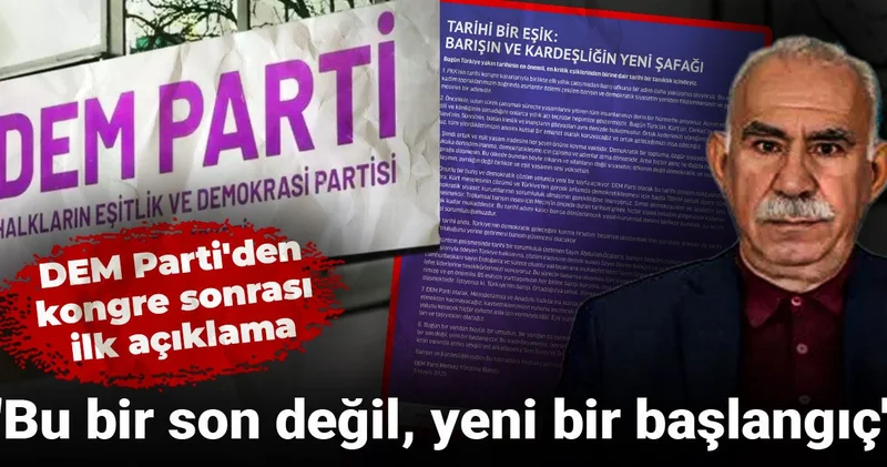 Son Dakika DEM Parti den kongre sonrası ilk açıklama