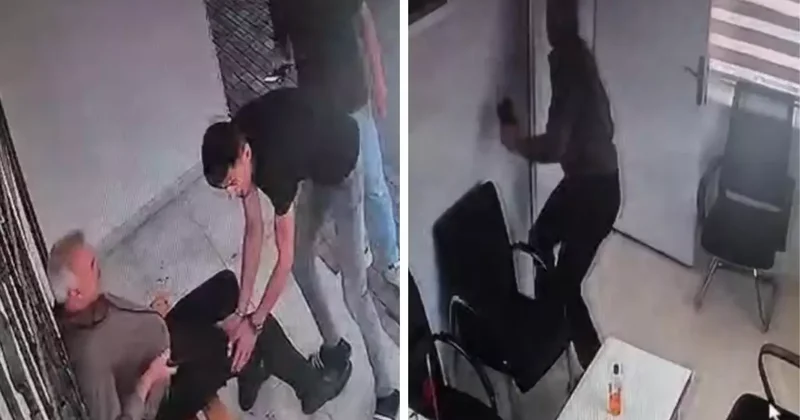 Elazığ da muhtara silahlı saldırı! O anlar kameralarda