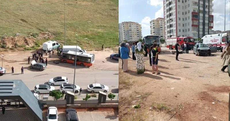 Otomobilin otobüs ile çarpıştığı feci kazada 1 kişi hayatını kaybetti