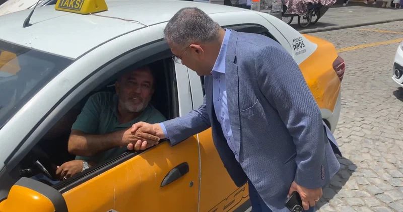CHP li Tanrıkulu hâl hatır sordu taksici 50 bin lira ceza yedim deyip isyan etti