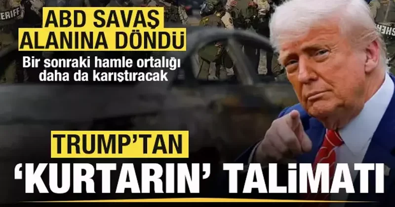 ABD savaş alanına döndü! Trump tan peş peşe açıklamalar! Kurtarın talimatı