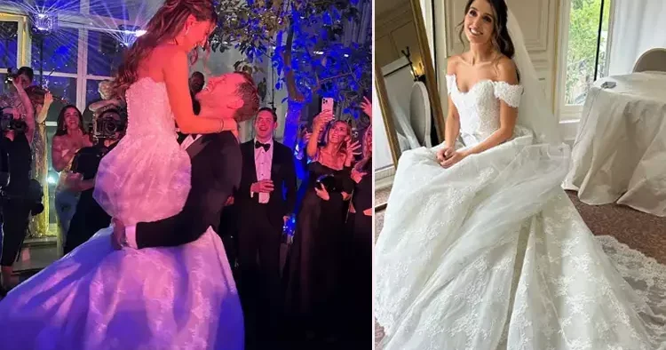 Gözyaşları içinde nişanlanmıştı... İki yıl sonra mutlu sona ulaştılar...Damat kollarında uçurdu