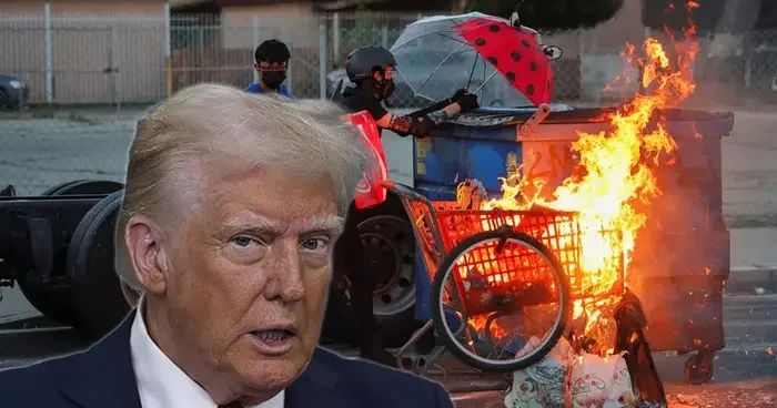 ABD Başkanı Trump tan Los Angeles protestolarına çarpıcı mesaj! Düzeni sağlama konusunda çok sert davranırız
