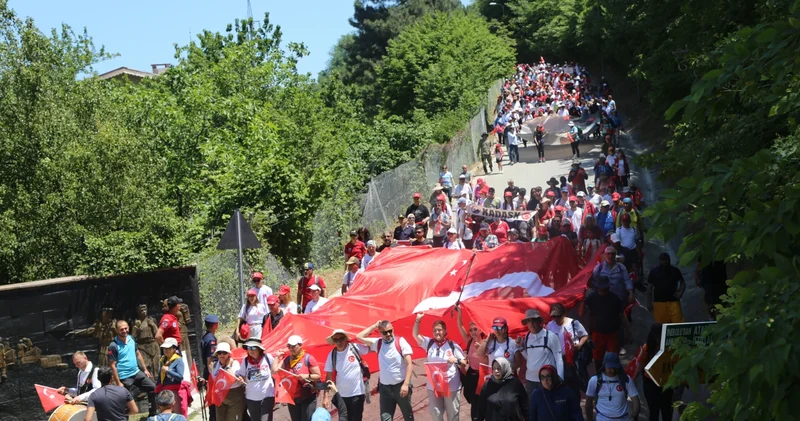 İnebolu dan Kastamonu ya 95 kilometrelik Atatürk ve İstiklal Yolu Yürüyüşü başladı