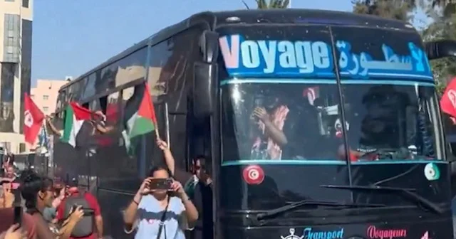 Tunus’tan yola çıkan umut konvoyu Gazze yolunda VİDEO İZLE