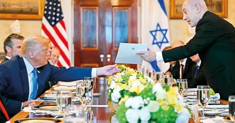 Beyaz Saray’da Nobel tiyatrosu! Netanyahu, Trump ı barış ödülüne aday gösterdi