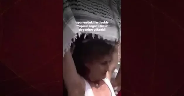İspanya daki festivaldi Filistin e destek