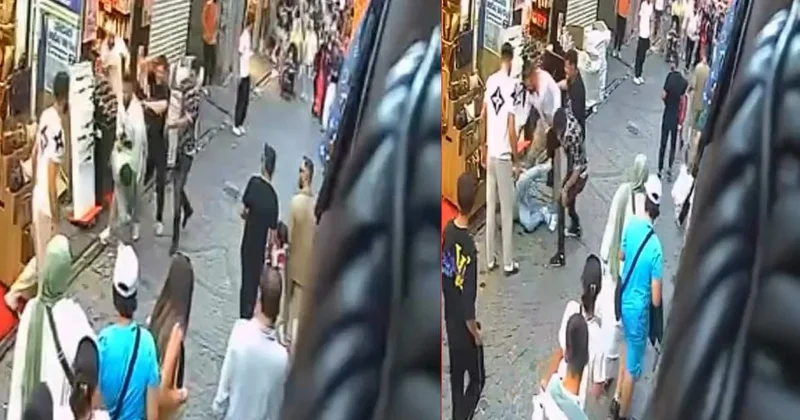 İstanbul da dehşet anları kamerada: Sopa ve yumruklar havada uçuştu Sözcü Gazetesi
