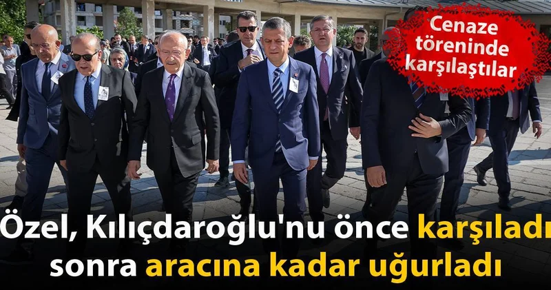 Özel Kılıçdaroğlu nu önce karşıladı sonra aracına kadar uğurladı