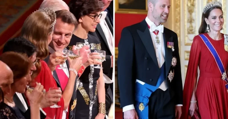 Resmi protokolde incelik mi, fazla samimiyet mi? Macron ve Kate in tartışmalı anı