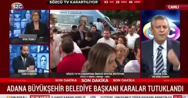Özgür Özel e canlı yayında Zeydan Karalar şoku: Eyvah...
