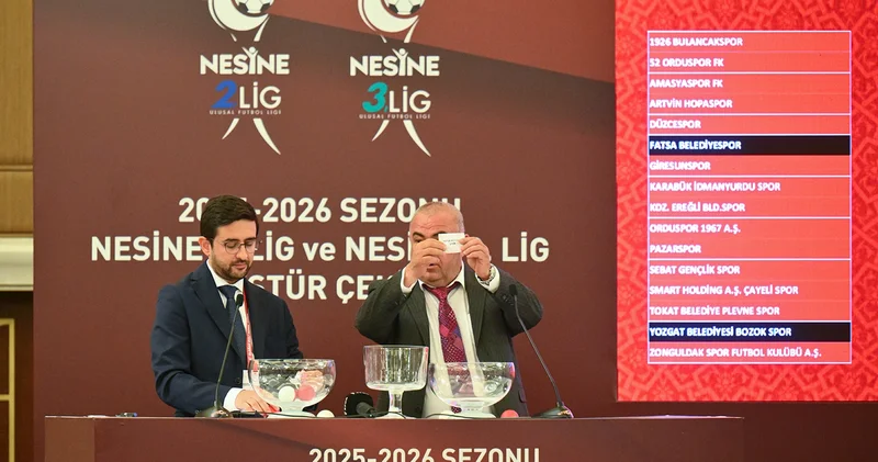 2. ve 3. Lig in yeni sezon fikstürü çekildi