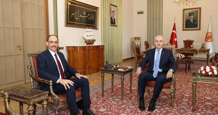 TBMM Başkanı Kurtulmuş, MİT Başkanı Kalın ile görüştü