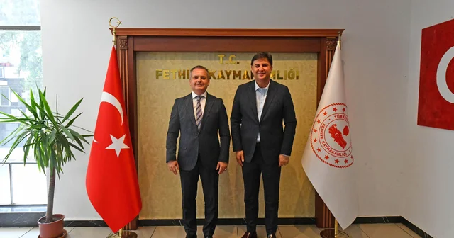Fethiye Belediye Başkanı Karaca dan Kaymakam Akkaya ya ziyaret Muğla Haberleri