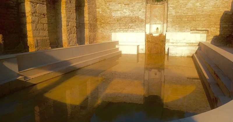 Tarihi Roma hamamında 1900 yıl sonra yeniden su aktı