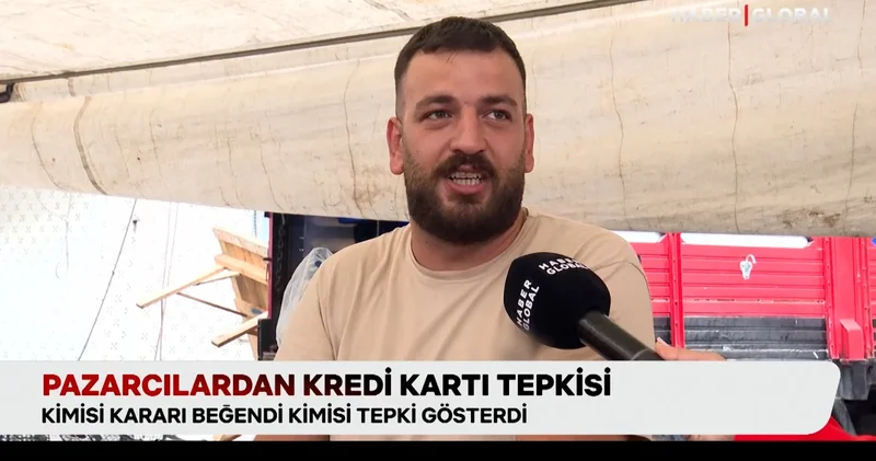Pazarcılardan kredi kartı tepkisi
