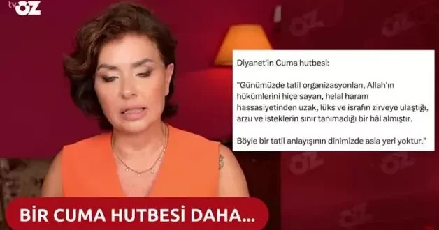 Özlem Gürses, Cuma hutbesinden rahatsız oldu