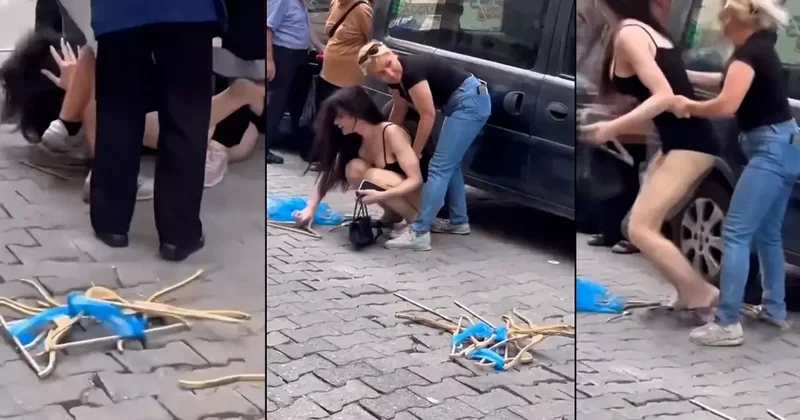 Sokakta böyle çıplak gezmeyin deyip saldırdı! Kavga kamerada