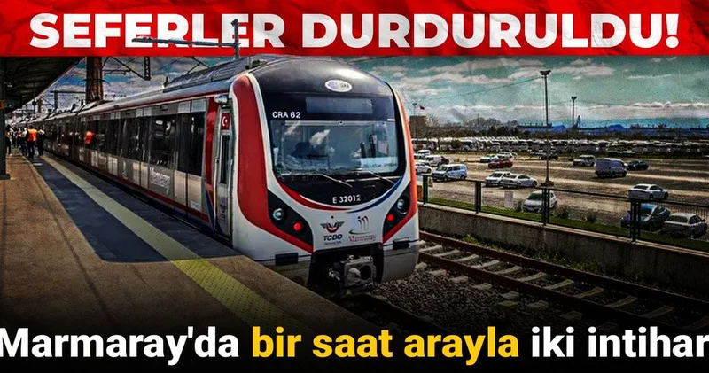 Marmaray da 1 saat arayla iki intihar: Seferler durduruldu!
