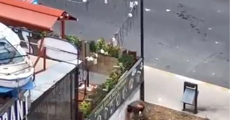 İstanbul da Kadın Taş Attı, Polis Gözaltına Aldı