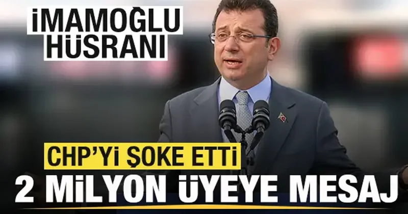 İmamoğlu hüsranı! CHP yi şoke eden olay! 2 milyon üyeye SMS gönderdi