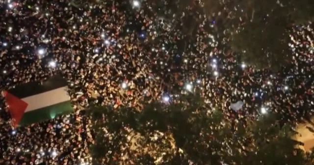 ‘Gazze’ye Umut Işığı Ol’ yürüyüşü başladı VİDEO İZLE