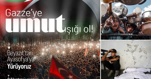 Beyazıt Meydanı’ndan Ayasofya Camii’ne Gazze ye umut olmak için yürüyoruz Dünya Haberleri