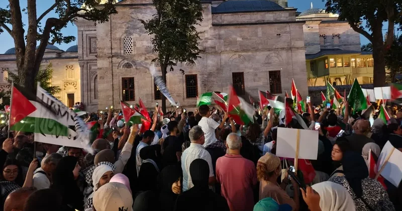 SON DAKİKA İstanbul Gazze için tek yürek! Beyazıt tan Ayasofya ya tarihi yürüyüş