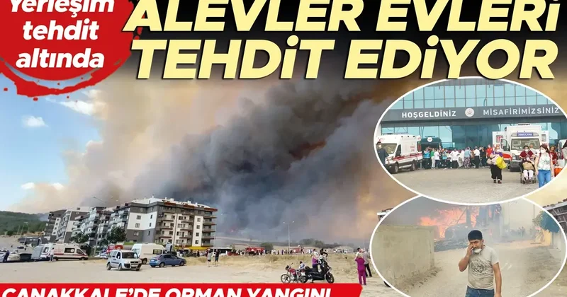 Alevler kapıya dayandı