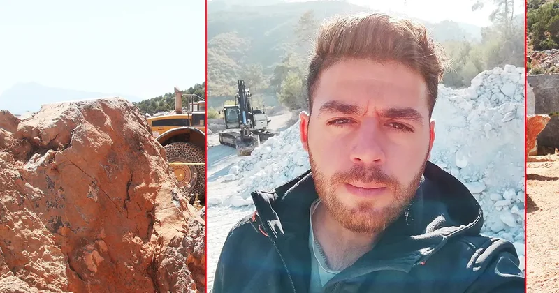 Mermer ocağında korkunç olay: Genç mühendis hayatını kaybetti