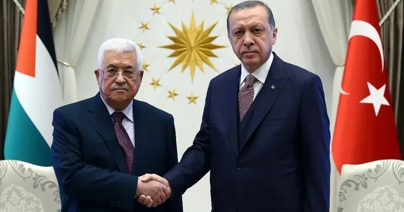SON DAKİKA Başkan Erdoğan, Mahmud Abbas ile görüştü