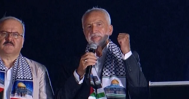 Filistin e Destek Platformu Başkanı Güney: Bu yürüyüş Gazzeli kardeşlerimize umut olsun VİDEO İZLE
