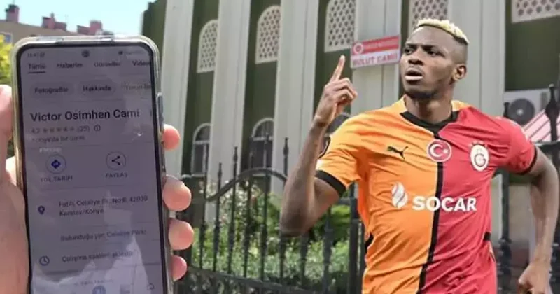Caminin yer ismini Victor Osimhen olara değiştirdiler! Cemaat tepki gösterdi