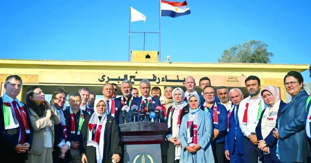 Gazze ye Refah tan ses oldular Gündem Haberleri