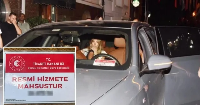 Manken Şevval Şahin in bindiği araçtaki Resmi Hizmete Mahsustur yazısı sahte çıktı Gündem Haberleri
