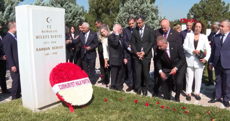 CHP den eski genel başkanların kabirlerine ziyaret