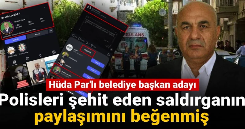 İki polisi şehit etti: Hüda Par lı belediye başkan adayı paylaşımını beğenmiş