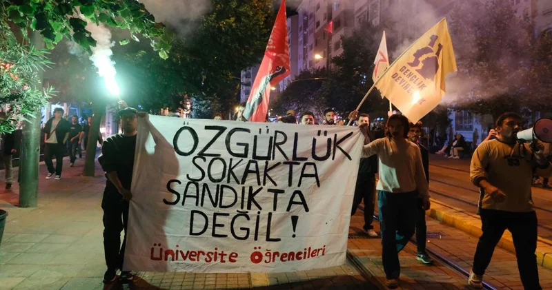 Eskişehir de öğrenciler ayakta: Kayyum darbesine susmayacağız!