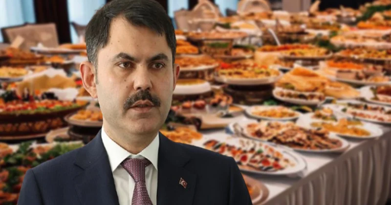 Bakan Kurum bir oturuşta 200 Bin TL lik yemek yemiş! Sözcü Gazetesi