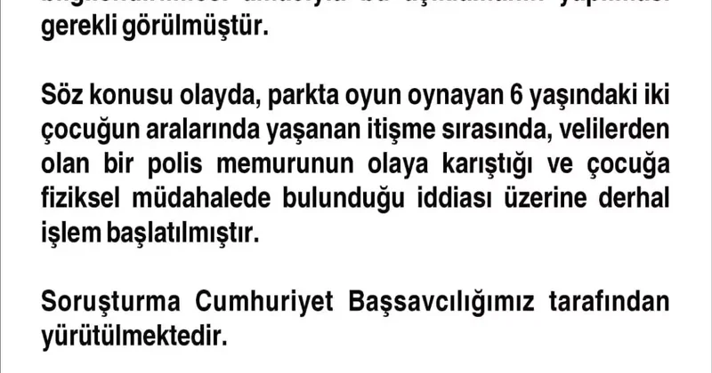 Elazığ da Polis Memuruna İdari Soruşturma