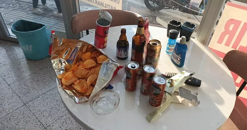 Market Soyguncusu İçki İçip Kaçtı