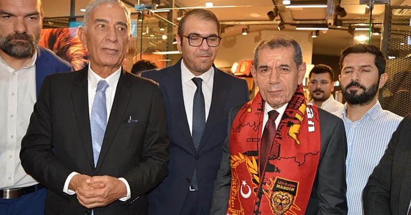 Galatasaray Kulübü Başkanı Dursun Özbek, antrenman yapan Mardin 1969 Spor u ziyaret etti