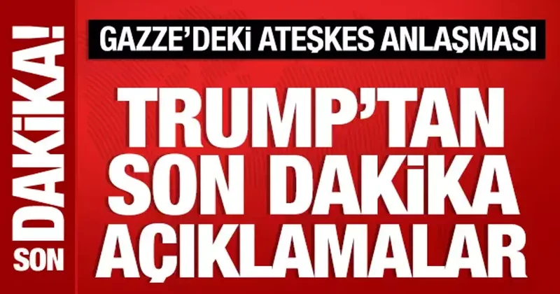 ABD Başkanı Trump açıklama yapıyor