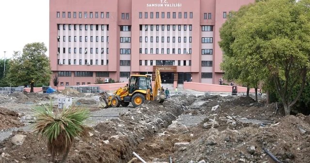 Samsun da Valilik Meydanı yıl sonuna kadar tamamlanacak Samsun Haberleri