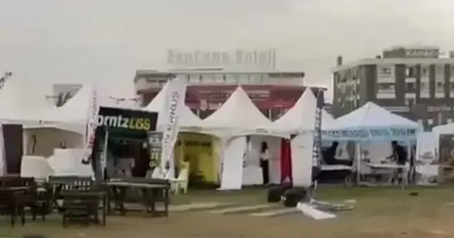 Malatya’da şiddetli fırtına çadırları uçurdu Gündem Haberleri