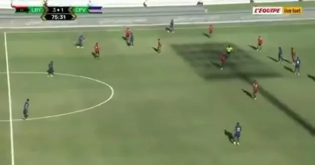 Libya Yeşil Burun Adaları maçında kalecinin yediği gol