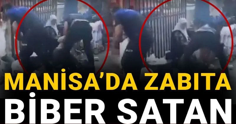 Manisa’da zabıta biber satan kadını tartakladı! Gücünüz ona mı yetti hiç mi utanmadınız?