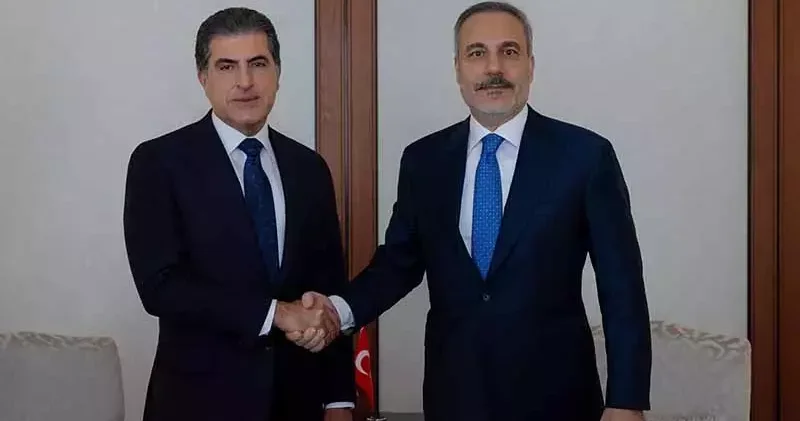 Bakan Fidan, IKBY Başkanı Barzani ile görüştü